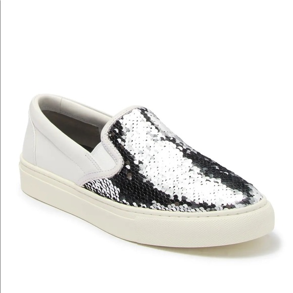 Tory Burch Carter Flip Sequin Slip-On Sneakers